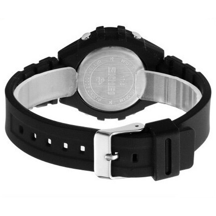 Digital Boy's Watch With Blue Silicone Strap And Round Dial