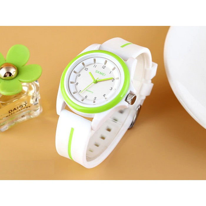 Analog White and Pink Girl's Watch