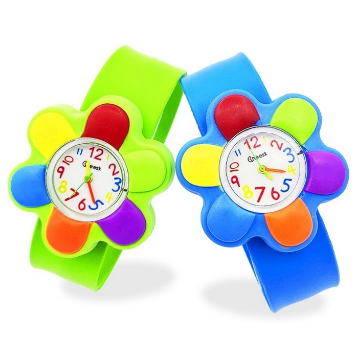 Multicolor Flower Educational Watch