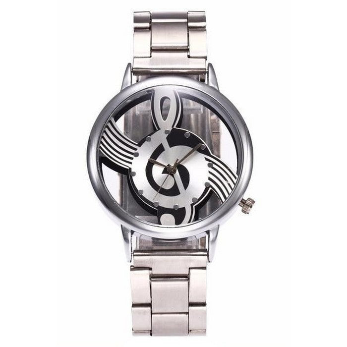 Analog Girl's Watch With Treble Clef Dial