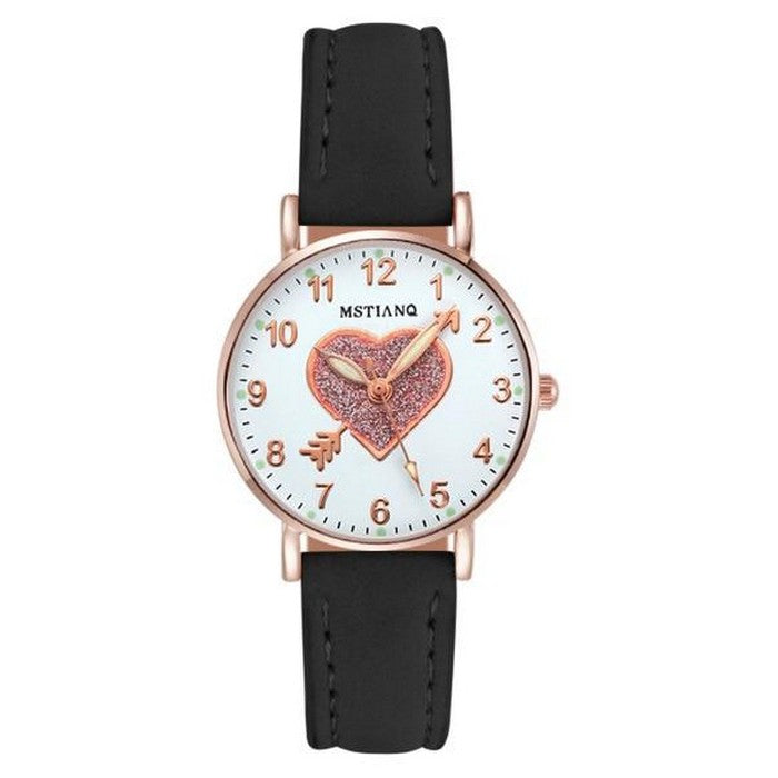 Analog Girl's Watch Heart With Arrow Of Love