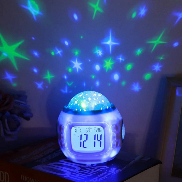 Alarm Clock with Projection Lamp and Music Player