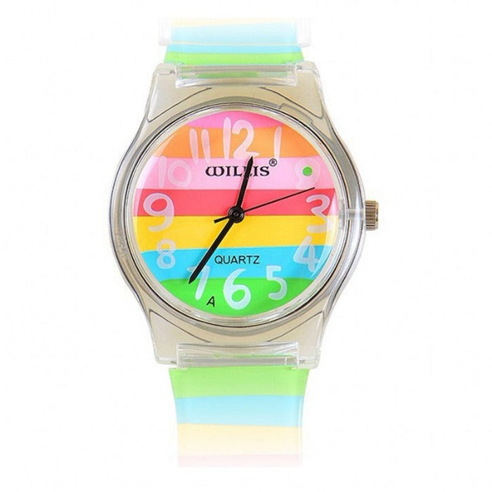 Girl's Watch with Multicolored Strap