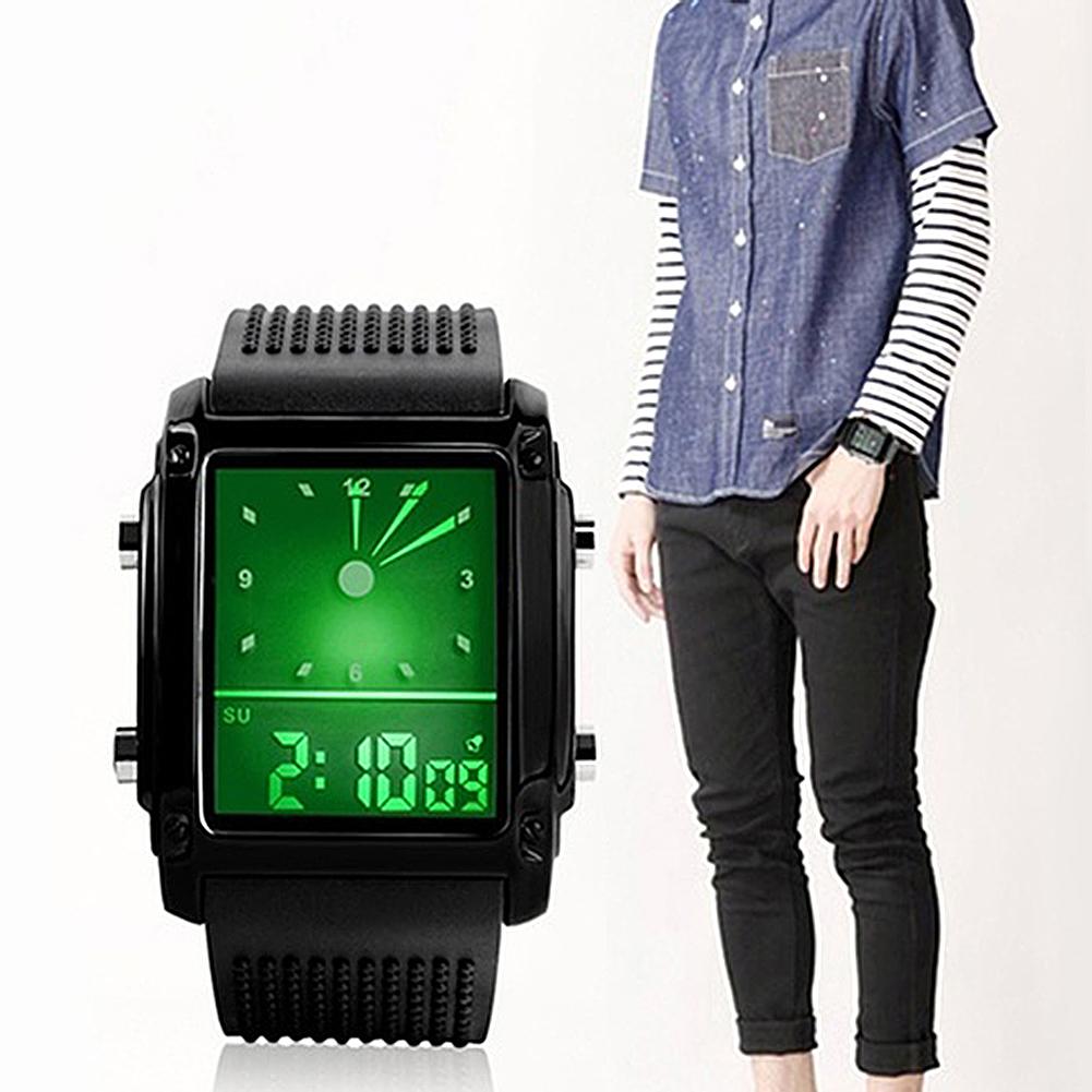 Digital Boy s Watch With White Silicone Strap And Square Dial