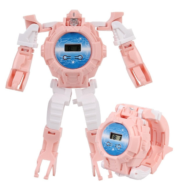 Boy's Transformable Warrior Robot Case Watch