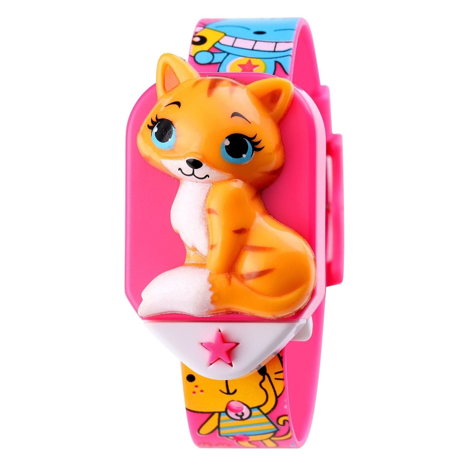 Girl's Digital Watch With Cute Fox Dial