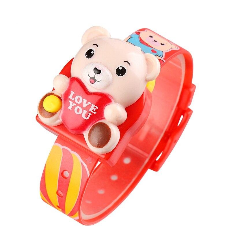 Digital Girl's Watch With Teddy Dial