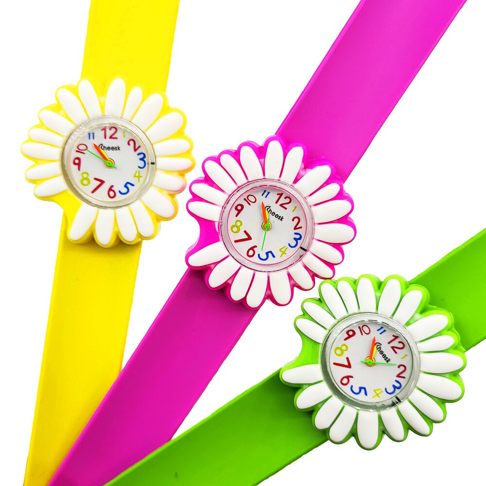 Girl's Flower Dial Educational Watch