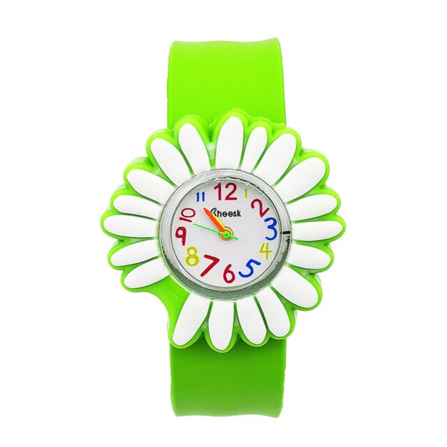 Girl's Flower Dial Educational Watch