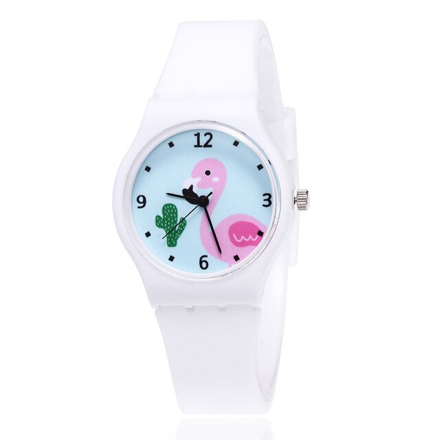 Pink discount flamingo watch