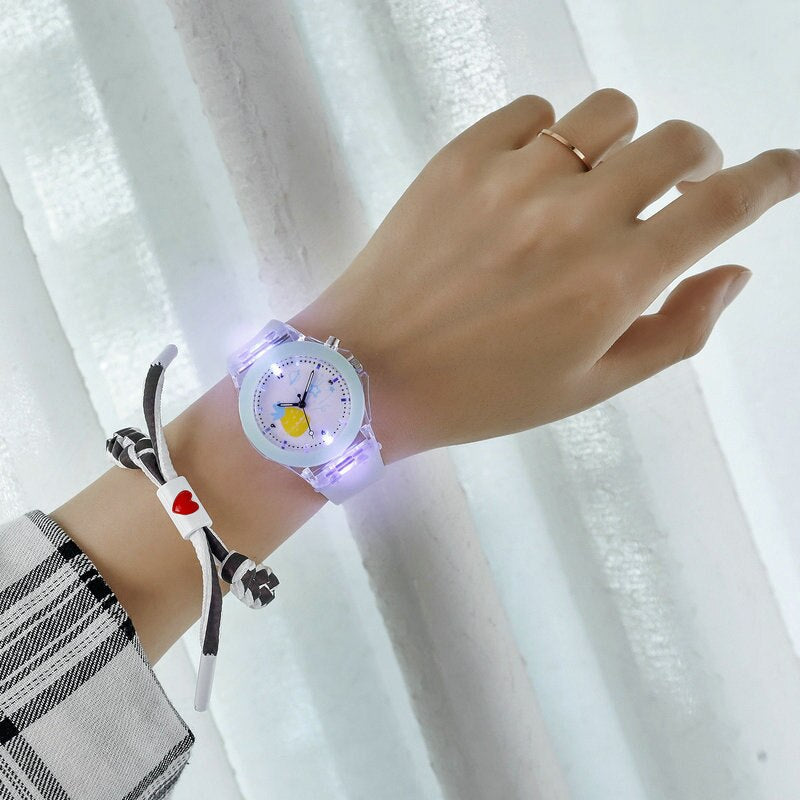 Analog Apple Dial Girl's Watch