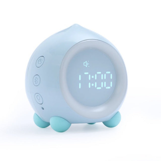 White & Blue Digital Children's Alarm Clock