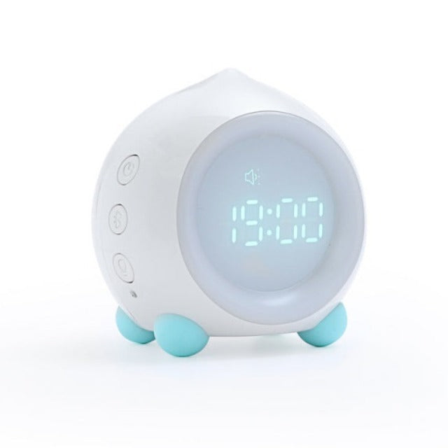 White & Blue Digital Children's Alarm Clock