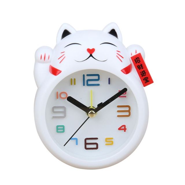 Analog Children's Lucky Cat Alarm Clock