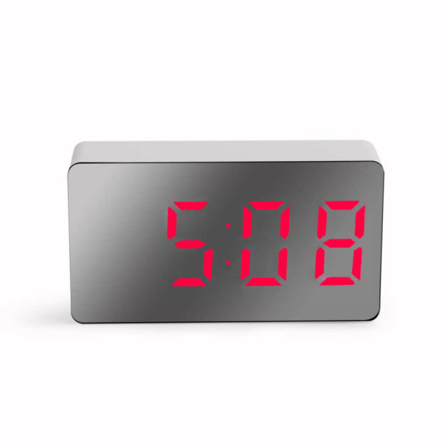 Digital Children's Alarm Clock Mirror Effect Dial