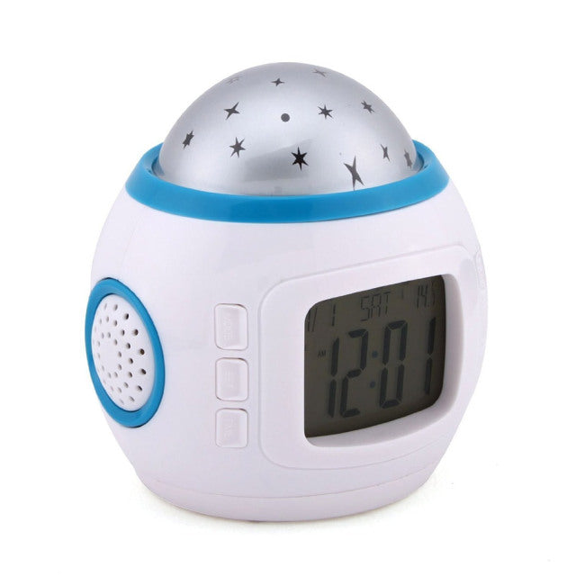 Alarm Clock with Projection Lamp and Music Player