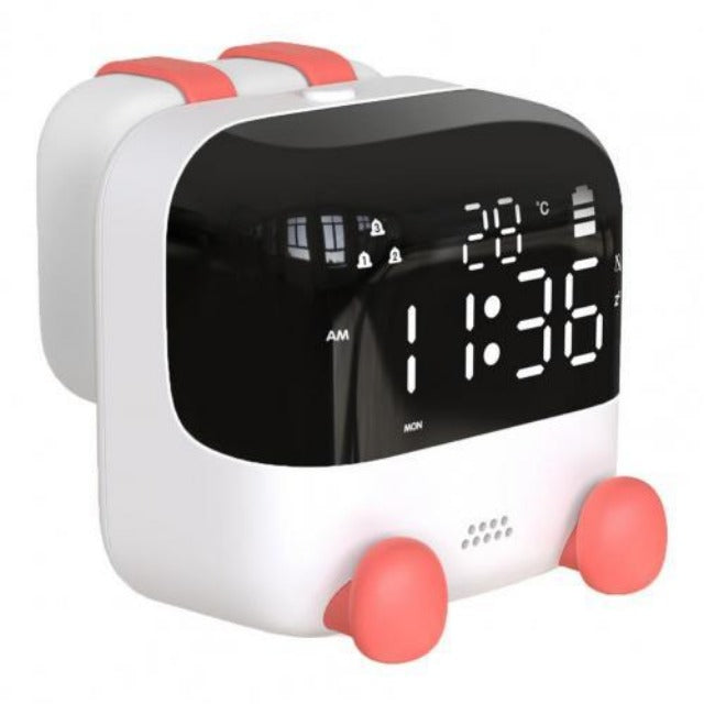 White & Blue Digital Children's Alarm Clock