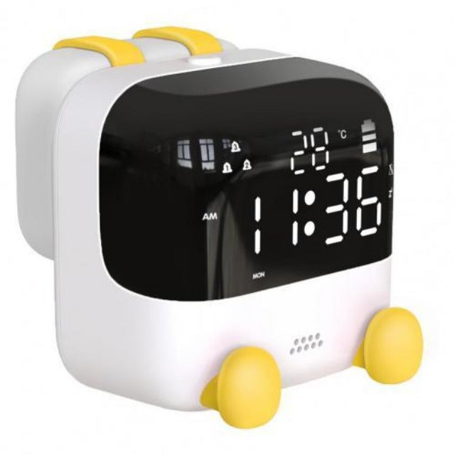 White & Blue Digital Children's Alarm Clock