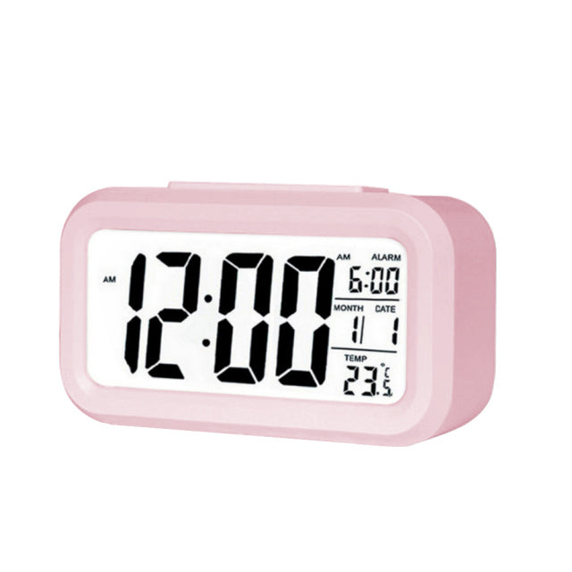 Digital Children's Alarm Clock With Rectangular Dial