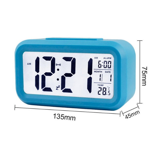 Digital Children's Alarm Clock With Rectangular Dial